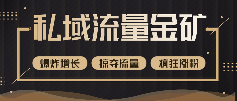 价值2200元私域流量的金矿，循环获取各大媒体精准流量，无限复制网红的精准流量！-资源云