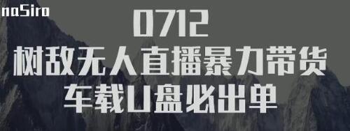 树敌‮习研‬社抖音无人直播暴力带货车载U盘必出单，单号单日产出300纯利润-资源云