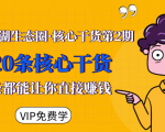 莫问江湖生态圈·核心干货第2期,20条核心干货,每一条都能让你直接赚钱-资源云