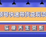 柚子视频号带货实操变现项目,零基础操作养身茶月入10000+-资源云