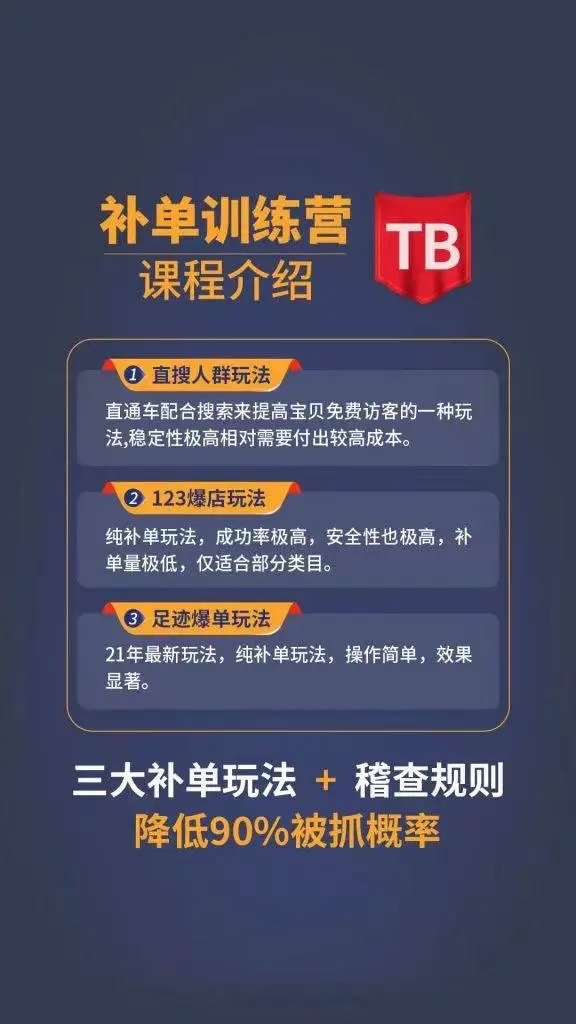 数据蛇淘宝2021最新三大补单玩法+稽查规则，降低90%被抓概率-资源云