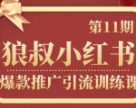 狼叔小红书爆款推广引流训练课第11期,手把手带你玩转小红书-资源云