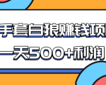 某团队收费项目：空手套白狼，一天500+利润，人人可做-资源云