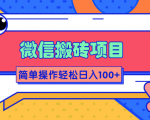 微信搬砖项目,简单几步操作即可轻松日入100+【批量操作赚更多】-资源云
