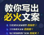 陈厂长:教你写必火文案,10节实操课让你变成专业文案高手-资源云