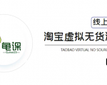 龟课·淘宝虚拟无货源电商5期,全程直播 现场实操,一步步教你轻松实现躺赚-资源云