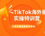 TikTok海外掘金实操特训营:手把手教运营变现赚钱-资源云