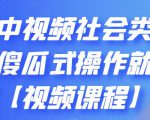 抖音中视频社会类玩法,傻瓜式操作就能赚钱【视频课程】-资源云