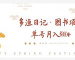 多渔日记·图书项目,无货源图书模式,纯搬运,单号月入4000+-资源云
