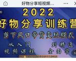 萌飞好物·2022抖音好物分享训练营,当下风口带货变现模式,从入门到精通-资源云