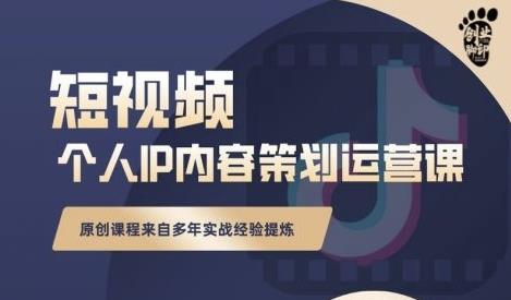 抖音短视频个人ip内容策划实操课，真正做到普通人也能实行落地-资源云