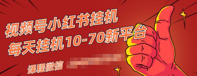 视频号小红书抖音挂机项目，小白无脑操作，按照要求来，单号每天几十米-资源云