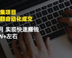 虚拟图集项目:矩阵站群自动化成交,3-5个月实现快速赚钱月入1W+左右-资源云