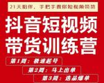 李鲆·抖短音视频带货练训营第五期,手把教手你短视带频货,听照话做,保证出单-资源云