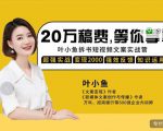 叶小鱼21天短视频文案拆书营,学完轻松搞定各类书单短视频文案-资源云