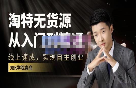 98k学院的淘特无货源线上速成课，从入门到精通，让你最小投入，最高回报-资源云