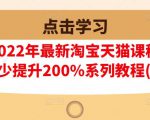 樊剑2022年最新淘宝天猫课程-转化率至少提升200%系列教程(高级)-资源云