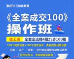 《全案成交100》全案全流程4段25步100招，操作班-资源云