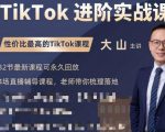 大山老师TikTok进阶实战课:账号详解,流量运营,实战变现,助力你成功出海-资源云