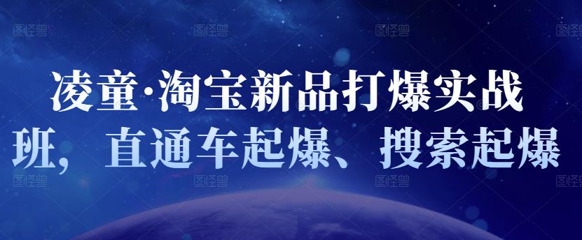 凌童·淘宝新品打爆实战班，直通车起爆、搜索起爆-资源云