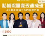 桔子会·私域流量变现速成班，4天拿走月销千万的变现方案 价值12800元-资源云