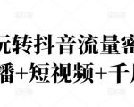 2022玩转抖音流量密码,(直播+短视频+千川)-资源云