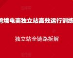 跨境电商独立站高效运行训练营,独立站全链路拆解-资源云