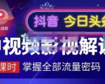 嚴如意·中视频影视解说—掌握流量密码,自媒体运营创收,批量运营账号-资源云