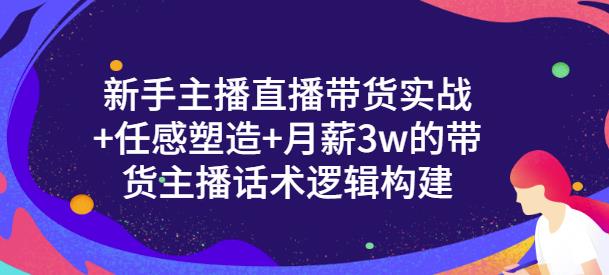 一群宝宝·新手主播直播带货实战+信任感塑造+月薪3w的带货主播话术逻辑构建-资源云