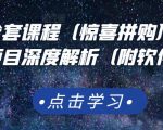 京东撸货全套课程（惊喜拼购），京东撸货项目深度解析（附软件）-资源云