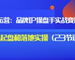秒懂代运营:品牌IP操盘手实战赚钱,0-1起盘和落地实操(23节课程)价值199-资源云
