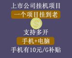 正规挂机项目,支持手机电脑一起挂,支持虚拟机多开,可以挂到老-资源云