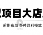 虚拟项目月入几万大店玩法分享，多店操作利润倍增（快速起店盈利）-资源云