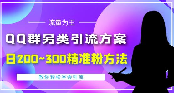 价值888的QQ群另类引流方案，半自动操作日200~300精准粉方法【视频教程】-资源云