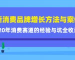 新消费品牌增长方法与案例精华课：20年消费赛道的经验与坑全收录-资源云