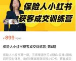 保险人小红书获客成交训练营，0基础高效玩转小红书，可复制的获客成交之路-资源云