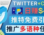 通过Twitter推广CPA Leads，日赚46.01美元 - 免费的CPA联盟推广模式-资源云