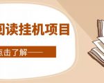全自动阅读挂机项目，号称单窗10r，全套脚本+教程，小白上手简单-资源云