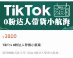 短视频疯人院TikTok 0粉达人带货小航海,TikTok Shop运营带货新模式-资源云