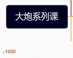 大炮拼多多运营系列课,各类玩法合集,拼多多运营玩法实操-资源云