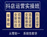 他创传媒·抖音小店系统运营实操课,从零到一系统性教学,抖店日出千单保姆级讲解-资源云