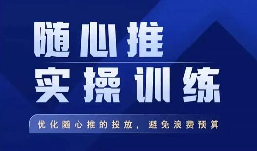 飞哥·随心推实操训练，优化随心推投放，避免浪费预算-资源云