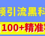 视频引流黑科技玩法,不花钱推广,视频播放量达到100万+,每日100+精准客源-资源云