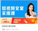 小秋·短视频文案实操课,从0到1教你做短视频的经验技巧-资源云