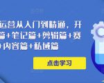 小红书电商运营从入门到精通,开店篇+选品篇+笔记篇+剪辑篇+赛道篇+内容篇+私域篇-资源云