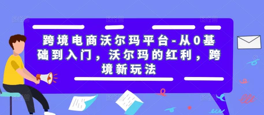 跨境电商沃尔玛平台-从0基础到入门，沃尔玛的红利，跨境新玩法-资源云