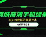 同城高清手机绿幕，直播间现实与虚拟的混搭技术，老板商家必看！-资源云