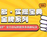 拼多多·实操宝典:金牌系列“小白到高手”带你全方位玩转拼多多各种玩法-资源云