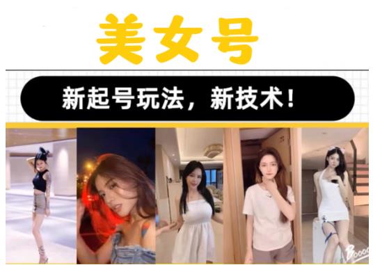 2023抖音快手短视频美女号课程制作玩法教程，美女号搬运新起号玩法，新技术（素材+教程）-资源云