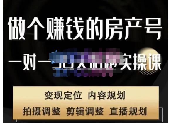 刘广标·同城房产号线上陪跑课，拍摄、剪辑、写文案、直播，做一个具有潜力价值的房产号-资源云